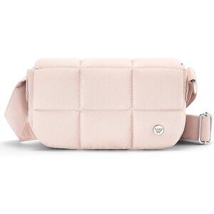Small Nylon Puffer Crossbody Bag Women Compact Water-Resistant Stylish